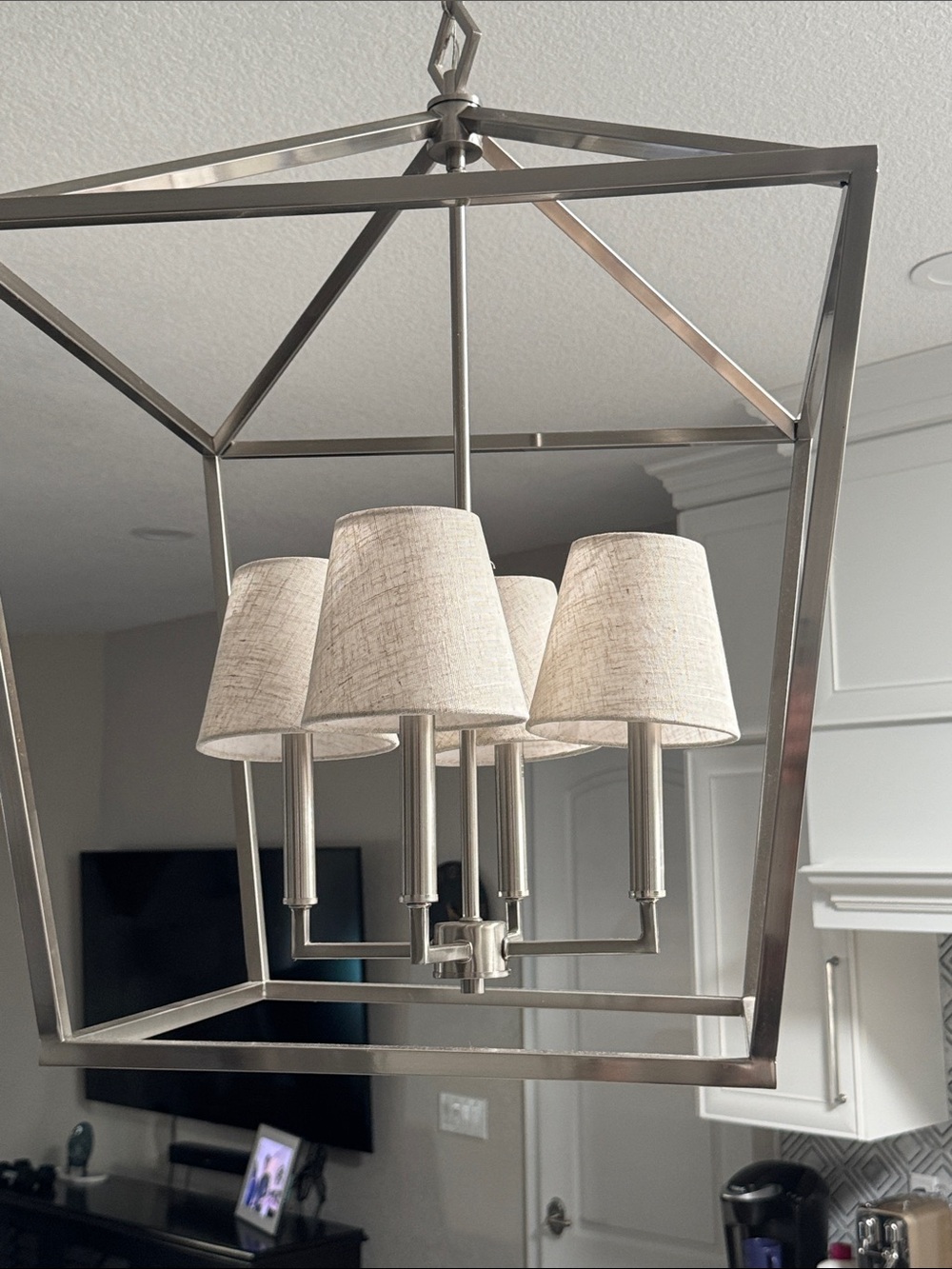 Mini Lamp Shades qty4 - linen like fabric and color
